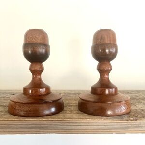 Wooden Candle Holders